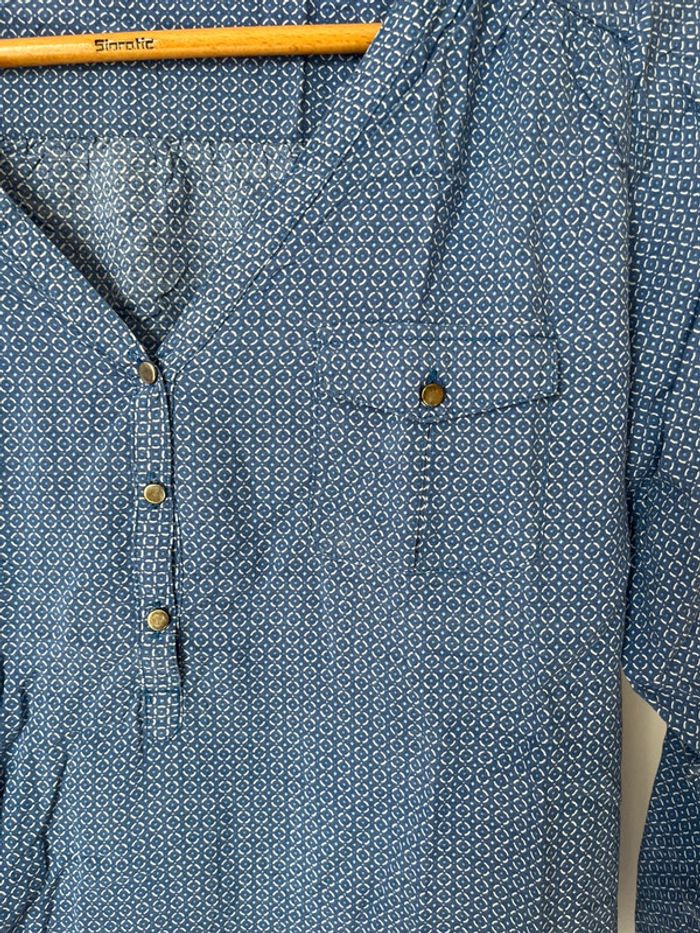 Tunique bleue Camaïeu taille M - photo numéro 3