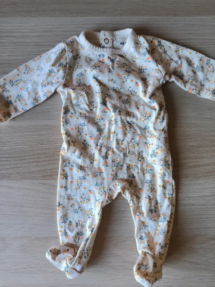 Lot pyjamas coton, 1 mois - photo numéro 2