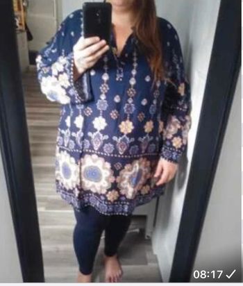 Blouse tunique imprimée mandala taille 50