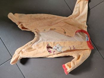 Pyjama velours sucre d orge 3 mois