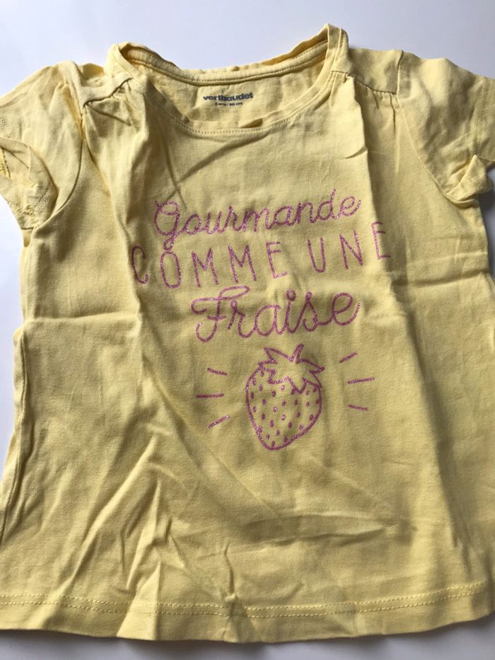 T-shirt Gourmande comme une fraise !