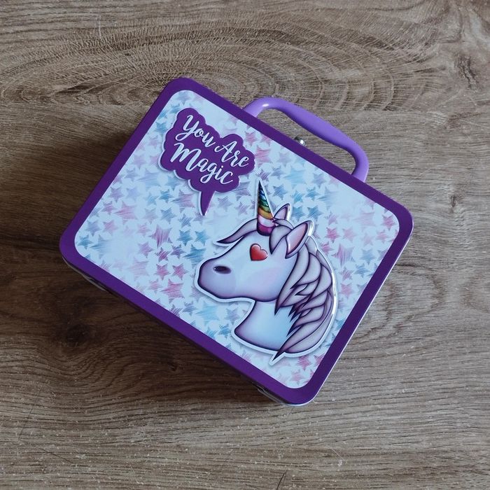 🩷 Petite boîte malette Emoji Licorne 🩷 #emyfleury_accessoiresfille - photo numéro 2