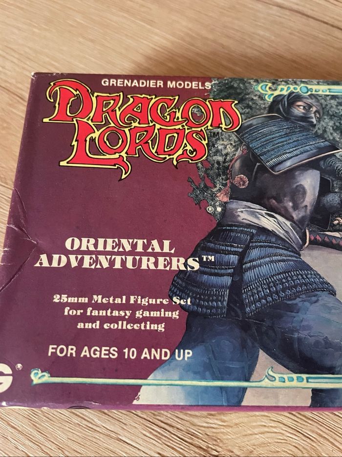 Coffret figurine vintage en plombs dragon lords 1986 - photo numéro 2