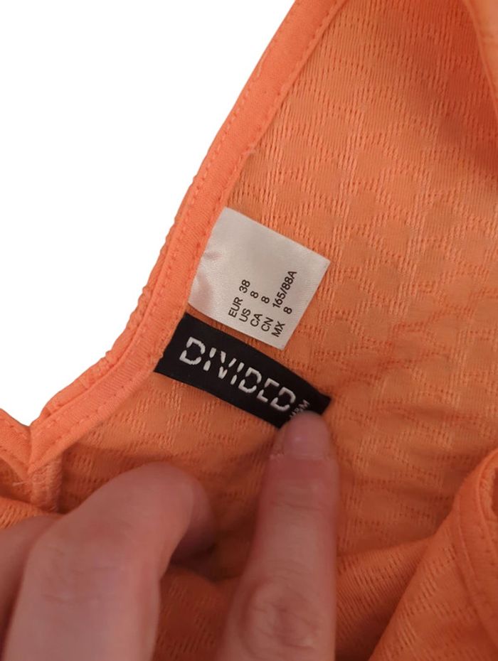 robe d'ete divided orange taille 38 - photo numéro 2
