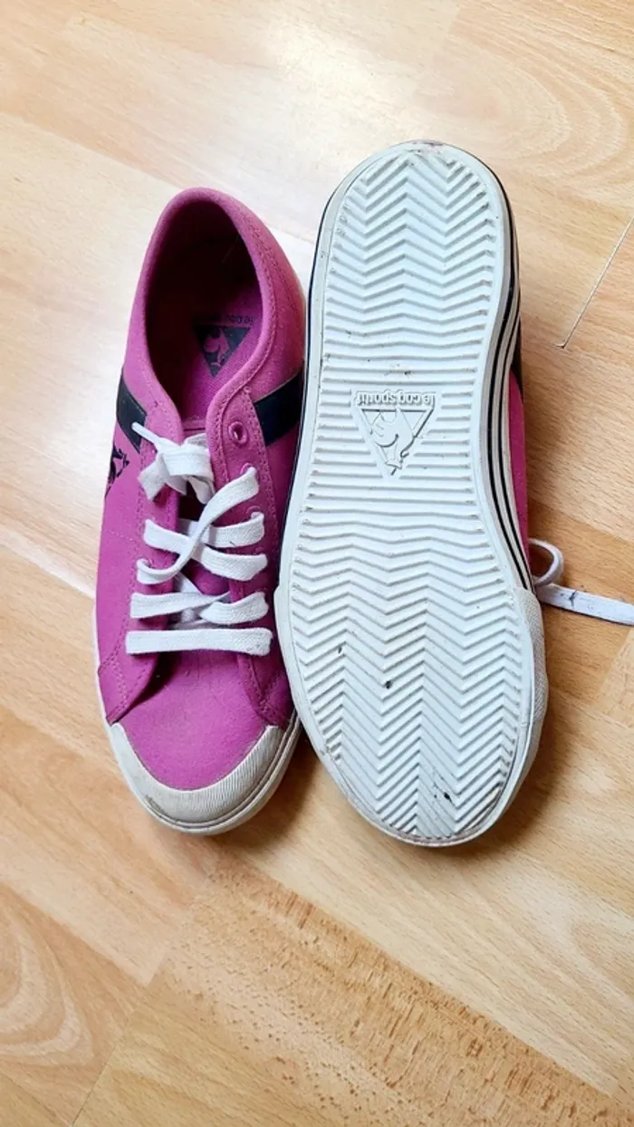 Baskets rose Le Coq Sportif taille 38 - photo numéro 3