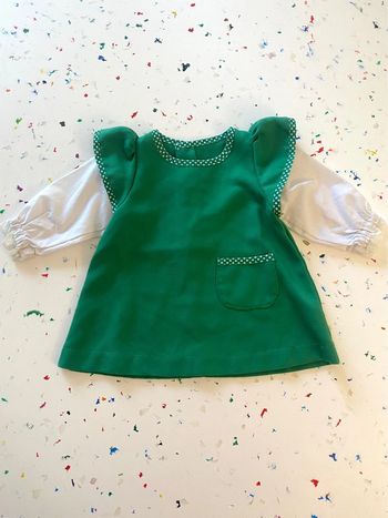 Robe vintage verte 6 mois