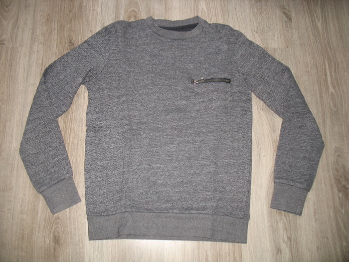 SWEAT SHIRT NOIR CHINE "BIZZBEE" - TAILLE XS - n°02