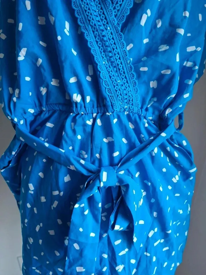 Combi-short bleu et blanc, Cerise Blue, neuf, taille M - photo numéro 4