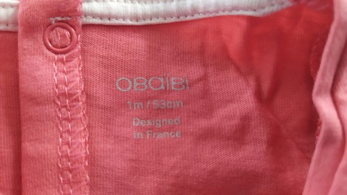 Ensemble Obaïbi bébé fille été 1 mois - photo numéro 5