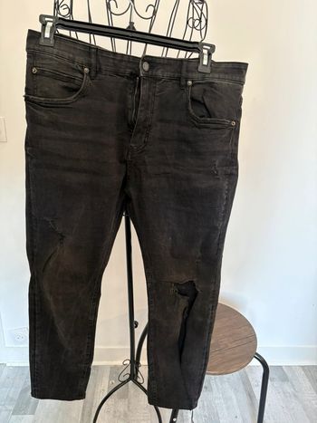 Jeans pull&bear Noir Délavé Taille 46 eur - Style Destroyed