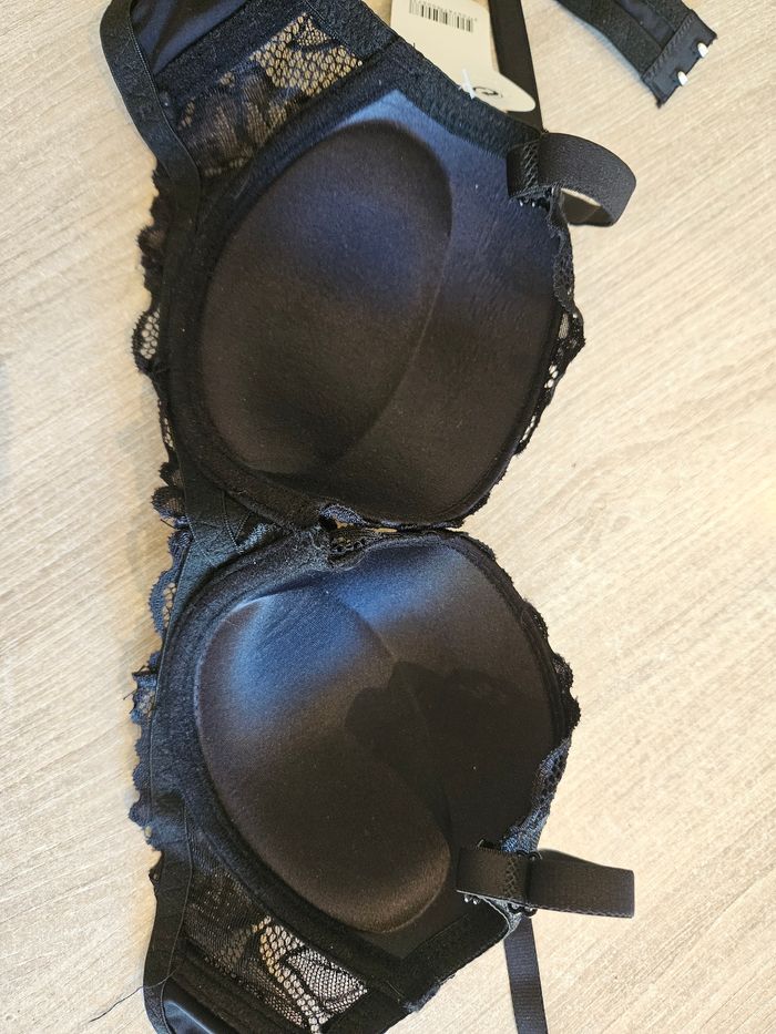Soutien-gorge noir dentelle ancona- 85B - photo numéro 3