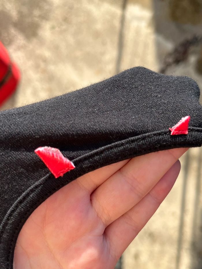 T-shirt tunique ample noir avec perles - photo numéro 9