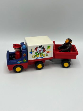 Playmobil 123 camion cirque avec singe