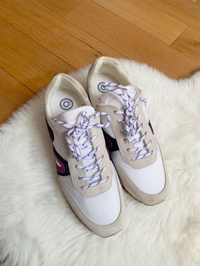 Très belle baskets en cuir suédé Claudie Pierlot Paris | pointure 41 | neuf avec étiquette - photo numéro 6