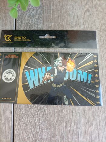 Black ticket Shoto Todoroki My Hero Academia Mha cartoon kingdom