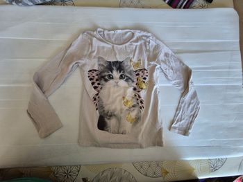 Tee shirt manches longues fille 122-128 cm
