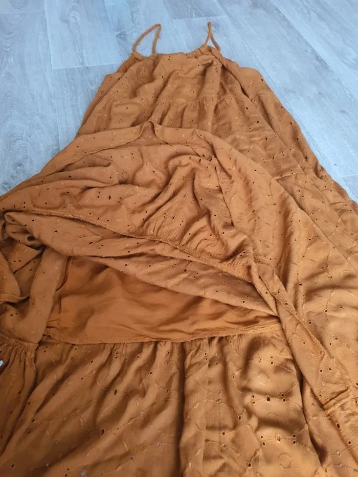 Robe longue marron taille 36 Promod - photo numéro 3