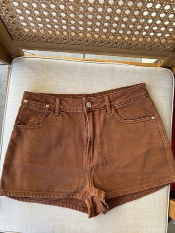 short en jean marron