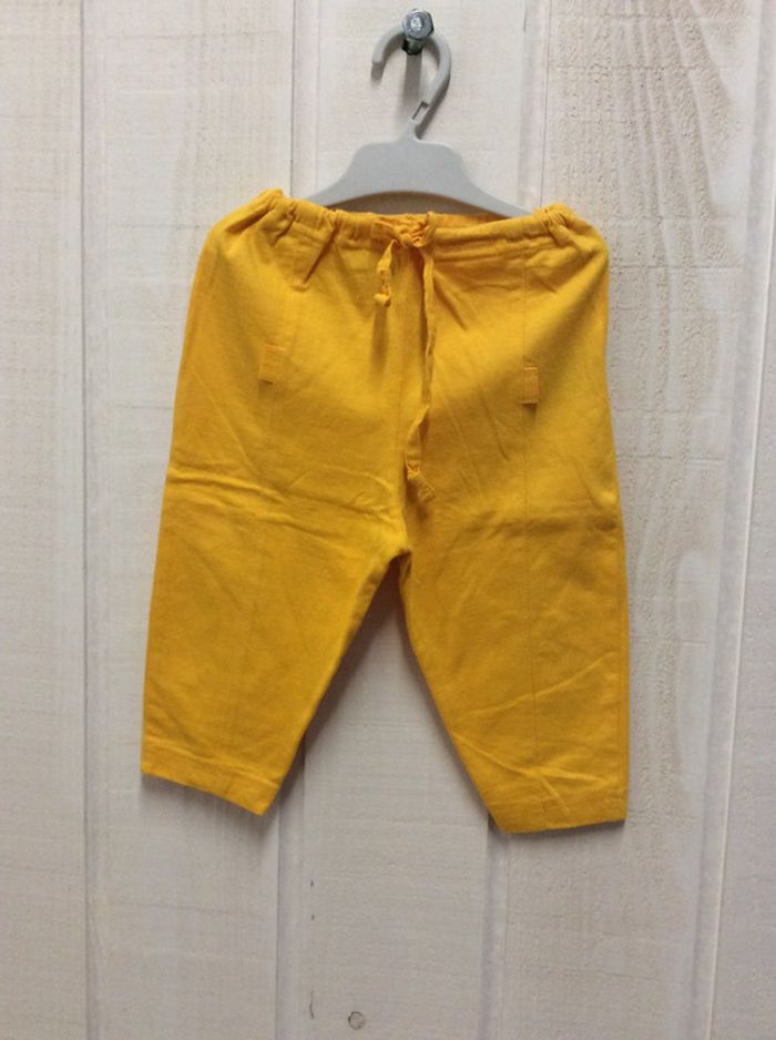 Pantalon coton jaune - DPAM - 12m