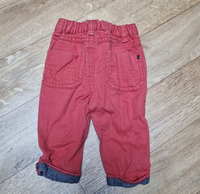 pantalon garçon couleur brique les petits cailloux taille 3 mois - photo numéro 4