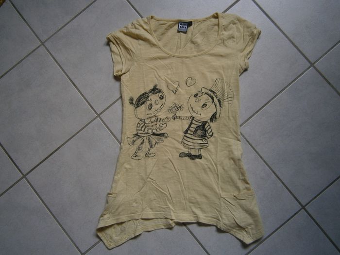 Chemise de nuit MC jaune Taille 36 - photo numéro 2