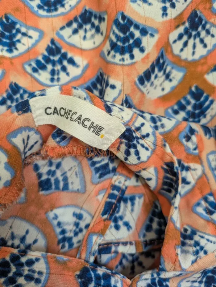 Robe été coquillage beau dos chic très bon état cache cache S 36 - photo numéro 4