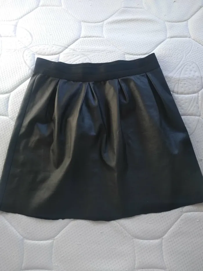 Jupe Femme Noir "Cuir"Camaïeu - photo numéro 2