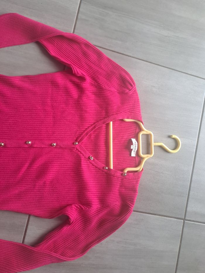 Pull léger rose flashy Morgan Taille L - photo numéro 3