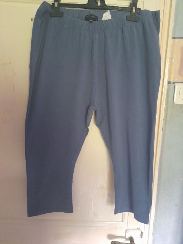 Legging corsaire bleu, taille 46