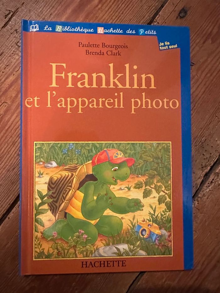 Livre ancien vintage Franklin et l’appareil photo tortue bibliothèque Hachette des petits
