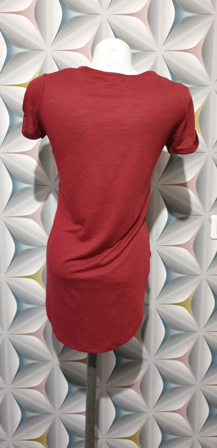 T-shirt Bordeau - photo numéro 2