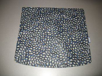 GRAND RABAT BLEU POUR SAC A MAIN "PAPA PIQUE ET MAMAN COUD" - n°17