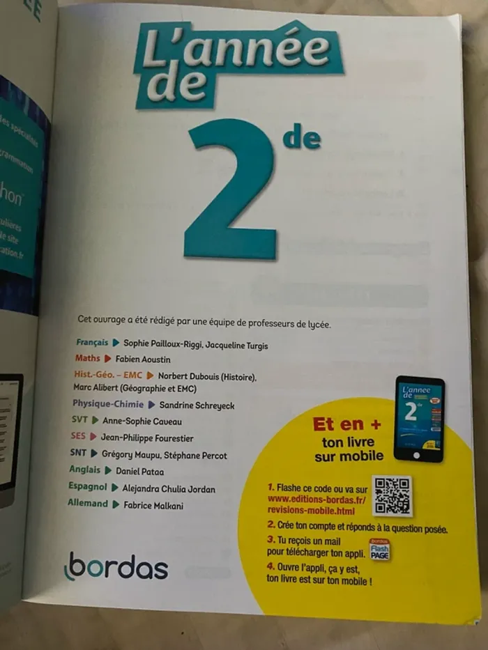 Livre tout sur l'année de seconde - photo numéro 2