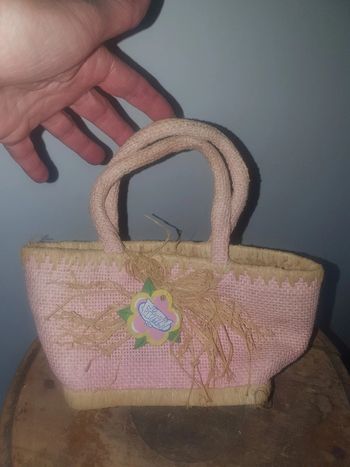 Petit sac en toile/jute