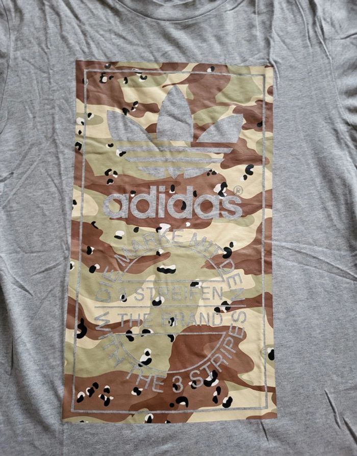 Tee shirt gris adidas taille S - photo numéro 2