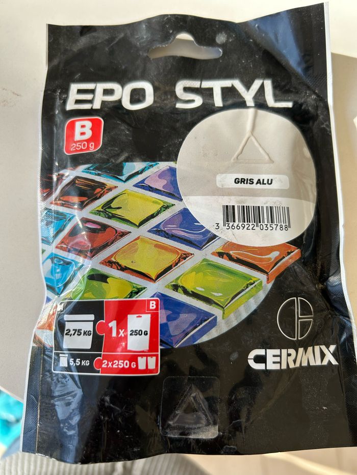 EPO styl gris alu composant b marque cermix