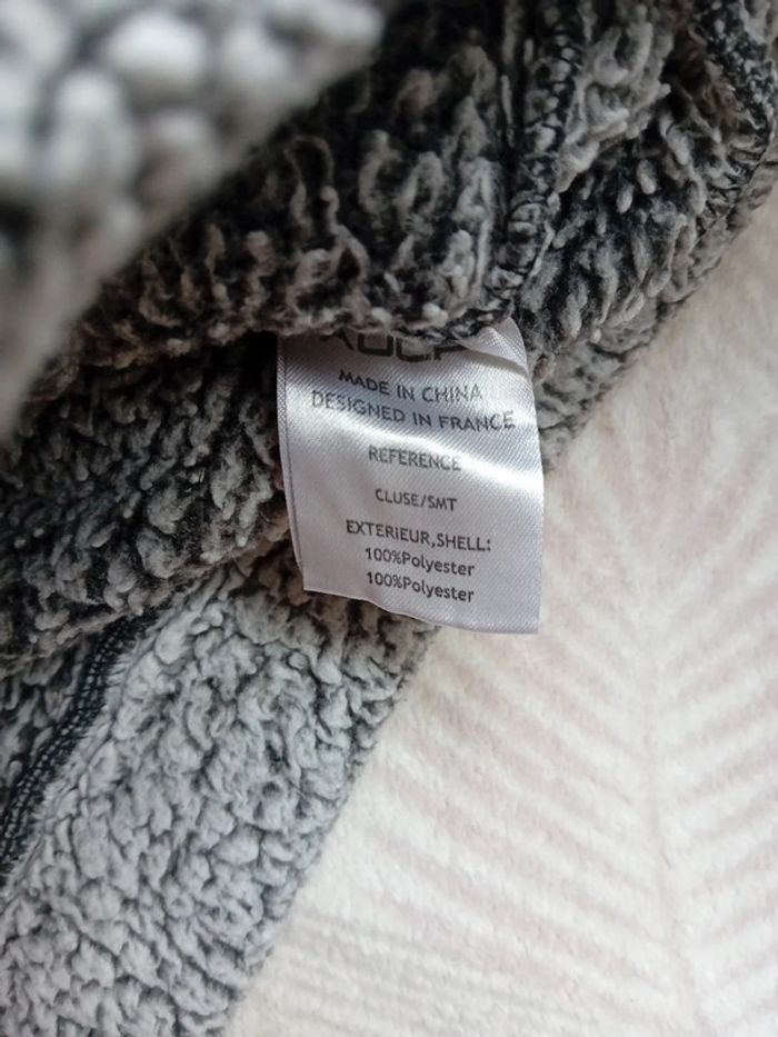 Gilet Polaire 12 ans Gris et rose fluo Aulp +. - photo numéro 6