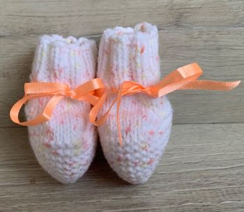 Chaussons au tricot 0-3 mois
