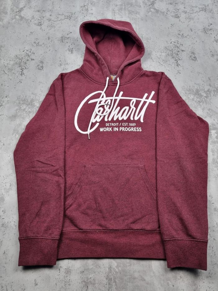 Pull capuche Carhartt WIP bordeaux Taille S - photo numéro 3