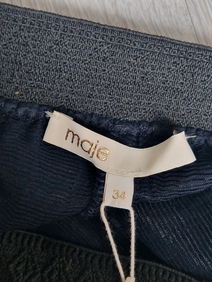 Short Maje neuf avec étiquette Taille 34 noir et marine - photo numéro 4
