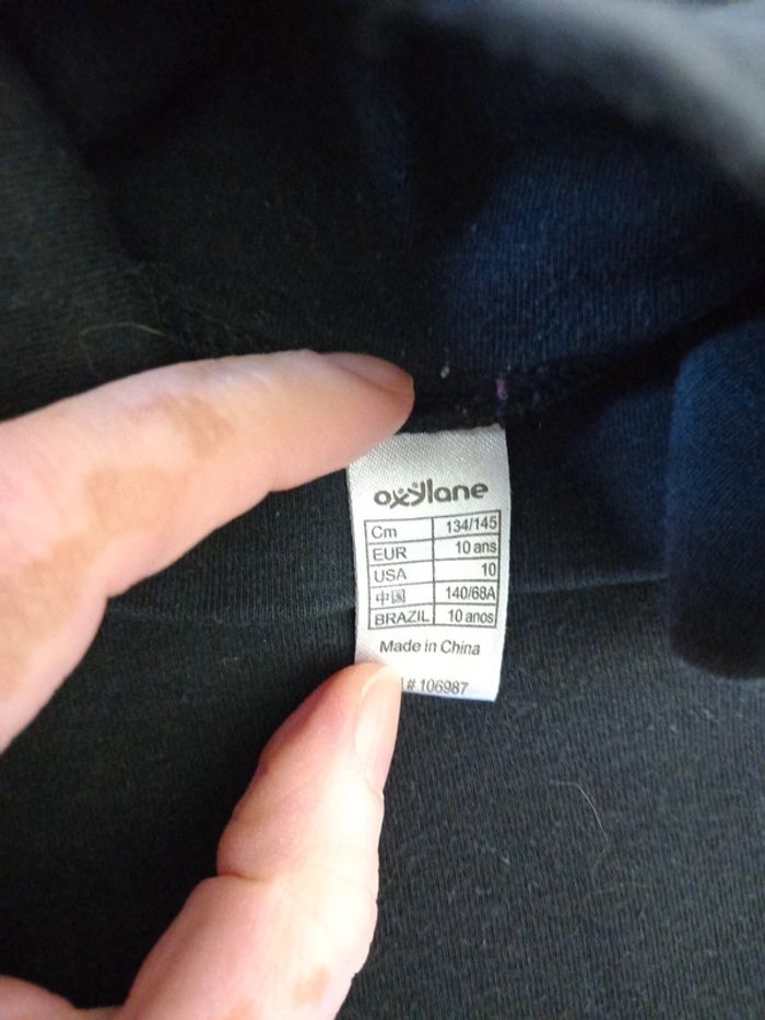 Sous pull 10ans noir - photo numéro 3