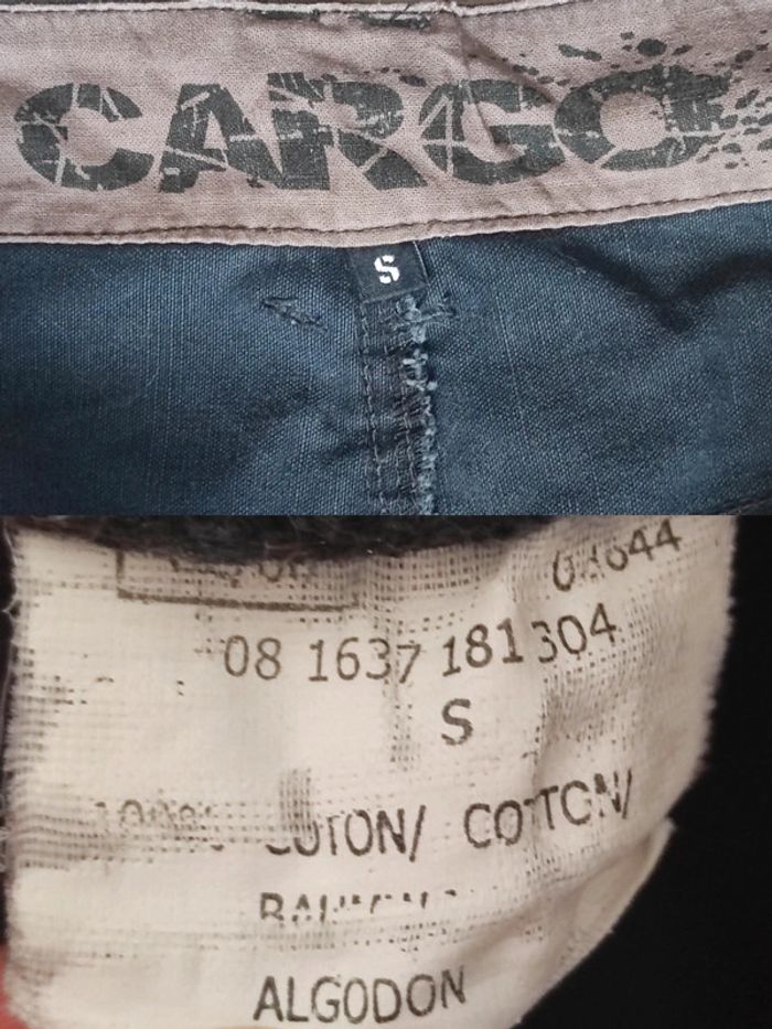 Short noir bleuté effet délavé / Cargo - 36/S à 38/M - photo numéro 11