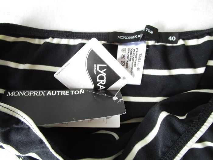 Bas maillot bain rayé Autre Ton 40 NEUF - photo numéro 4