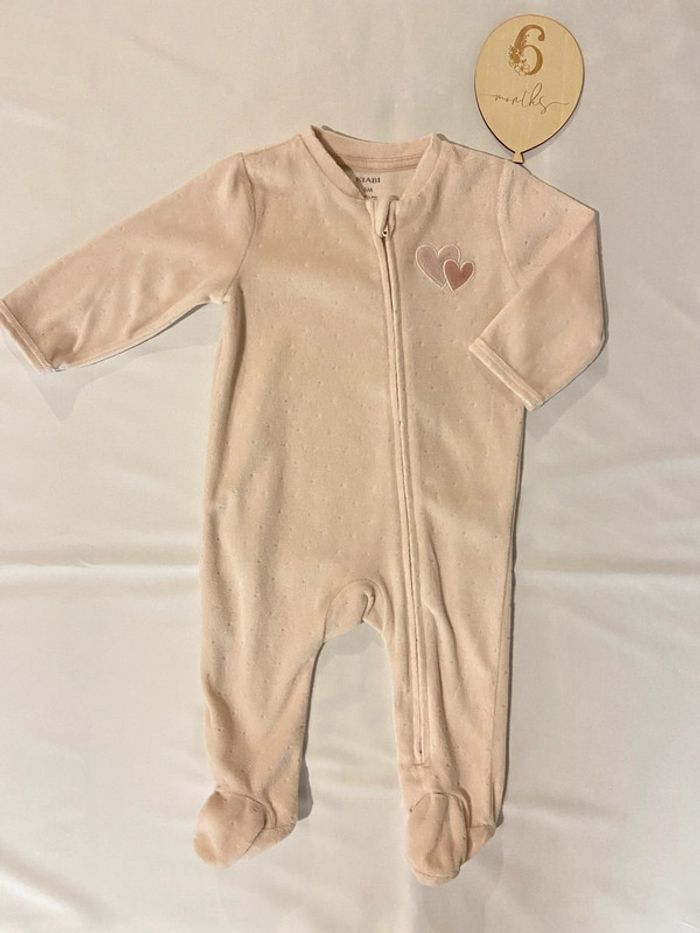 Pyjama fille velours - 6 mois