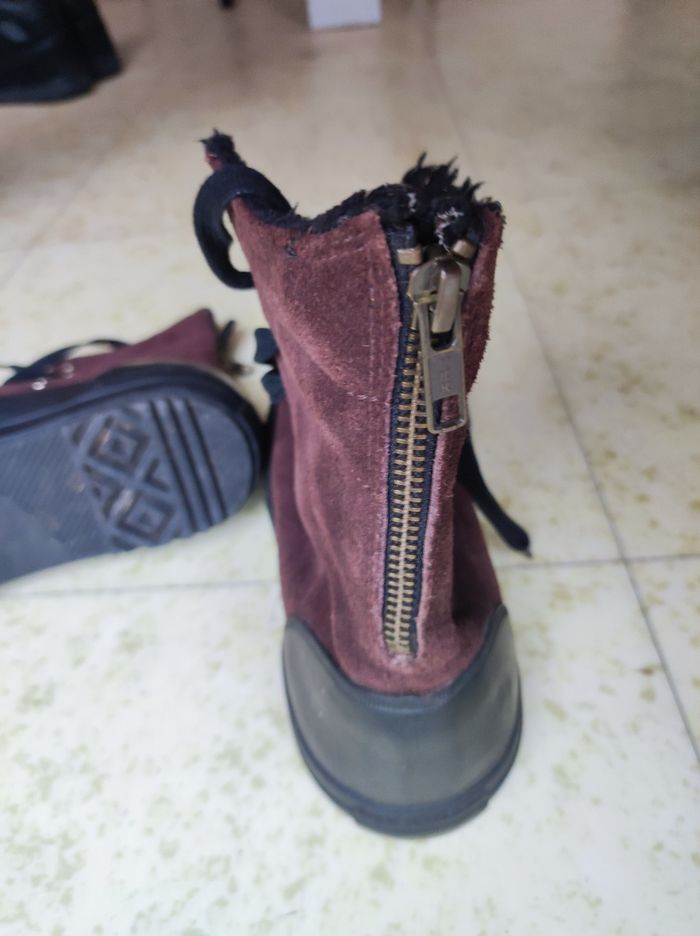 Basket femme converse en nubuck marron 38 En très bon état - photo numéro 4