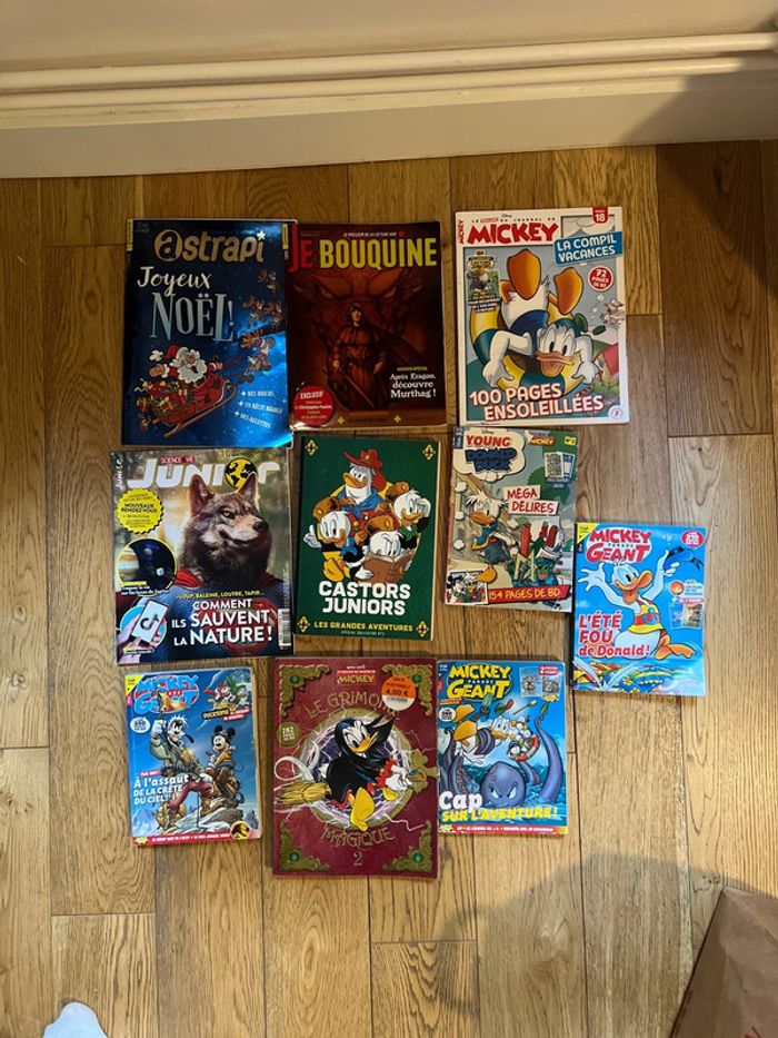 Lot de 10 magazines et bandes dessinées pour les vacances - photo numéro 2
