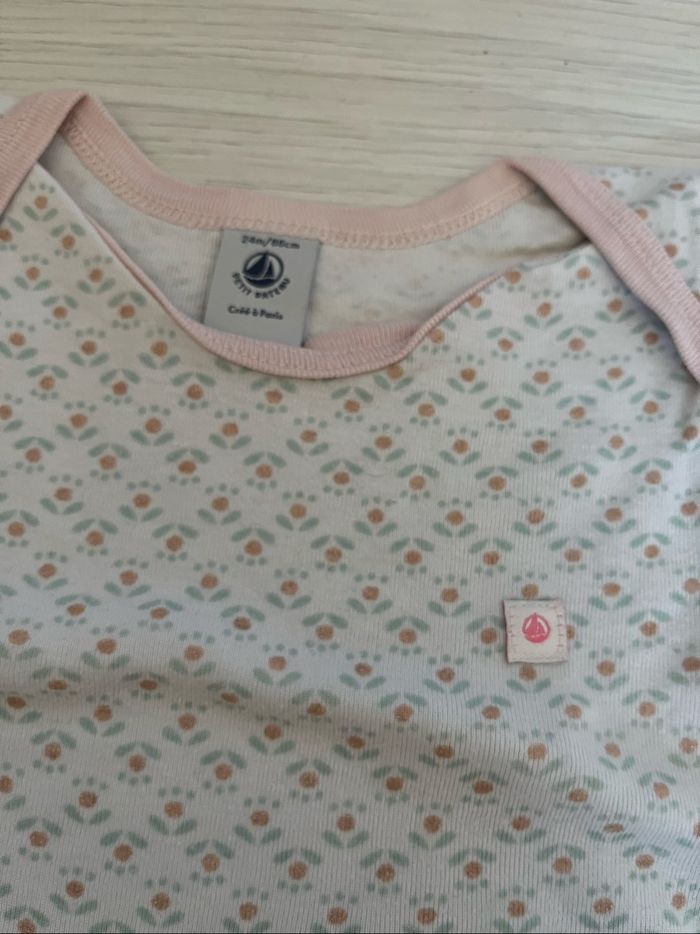 Lot 3 bodies MC petit bateau 24mois - photo numéro 3