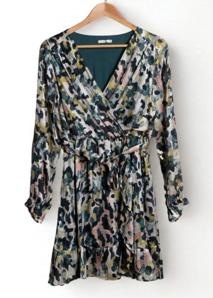 Robe multicolore à motif abstrait Lili & Lola Taille M - photo numéro 2