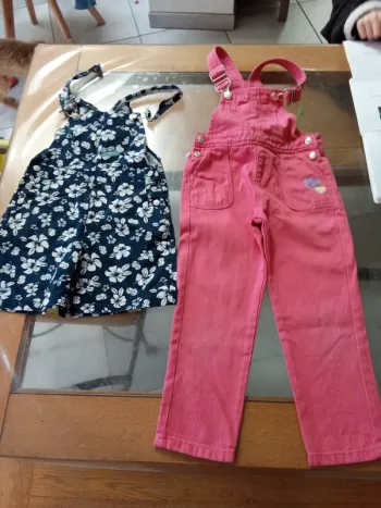 Lot salopettes fille 5 ans