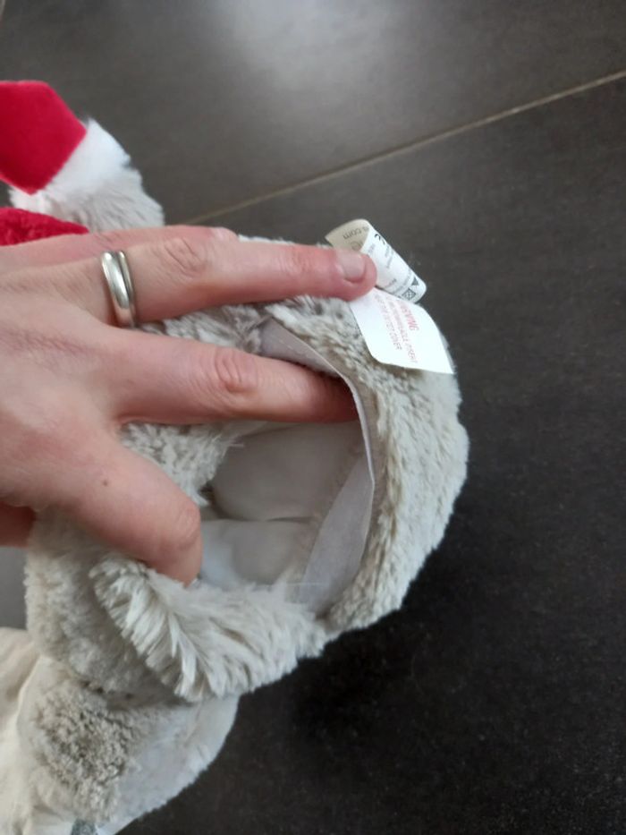 Peluche chauffantes / bouillote (avec pépites de cerises) - photo numéro 3
